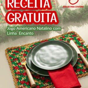 Receita de crochê gratuita - Jogo Americano Natalino