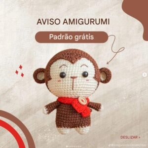 Receita de amigurumi gratuita - Macaco
