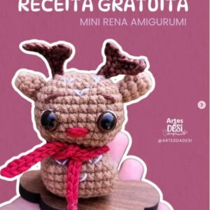 Receita de amigurumi gratuita - Mini Rena