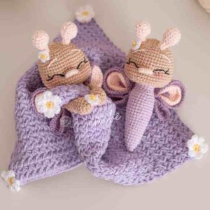 Receita de amigurumi em PDF - Naninha Borboleta