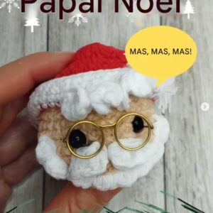Receita de amigurumi gratuito - Papai Noel