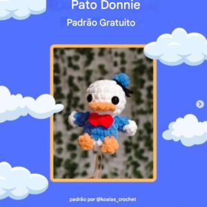 Receita de amigurumi gratuita - Pato Donald