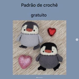 Receita de amigurumi gratuita - Pinguim