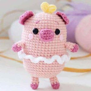 Receita de amigurumi em PDF - Porquinha