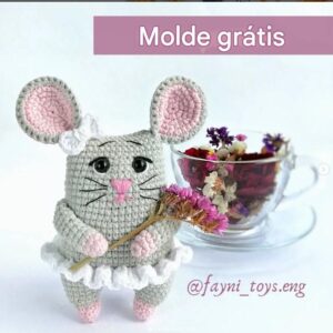 Receita de amigurumi gratuita - Ratinha