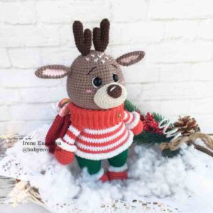 Receita de amigurumi em PDF - Reno Harry