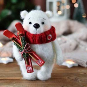 Receita de amigurumi em PDF - Robin o urso polar