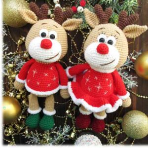 Receita de amigurumi em PDF - Rudolf o servo