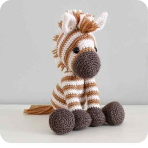 Receita de amigurumi em PDF - Sabana a Zebra