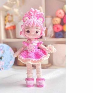 Receita de amigurumi em PDF - Boneca Sakura