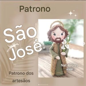 Receita de amigurumi gratuita - São José
