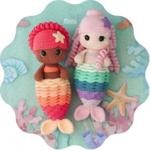Receita de amigurumi em PDF - Sereias