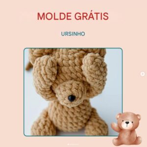 Receita de amigurumi gratuita - Ursinho