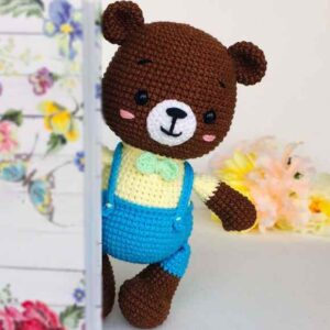 Receita de amigurumi em PDF - Ursinho Nick