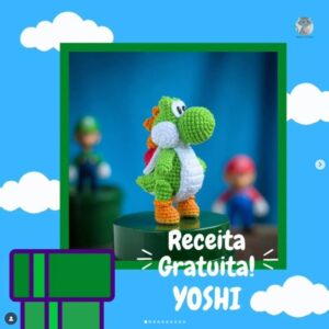 Receita de amigurumi gratuita - Yoshi
