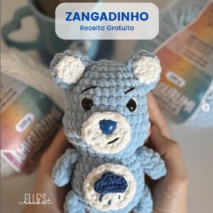 Receita de amigurumi gratuita - Urso Zangadinho
