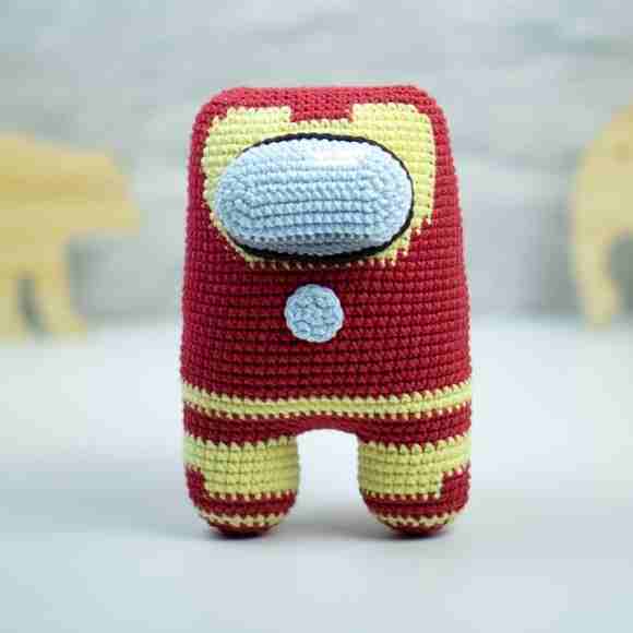 Receita de amigurumi em PDF - Among us Iron man