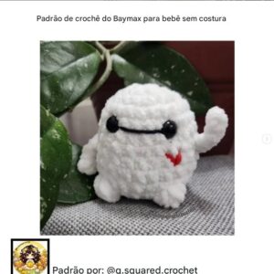 Receita de amigurumi gratuita - Baby Baymax