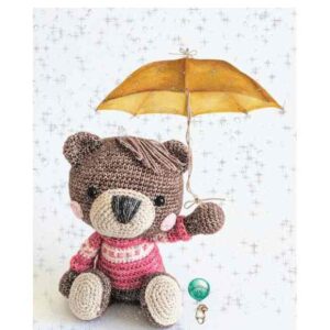 Receita de amigurumi em PDF - Barry o Urso