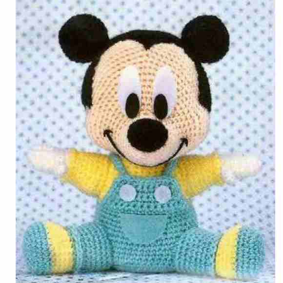 Receita de amigurumi em PDF - Baby Mickey