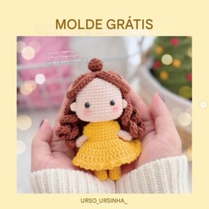 Receita de amigurumi gratuita - Bela