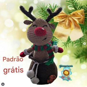 Receita de amigurumi gratuita - Rodolfo a Rena