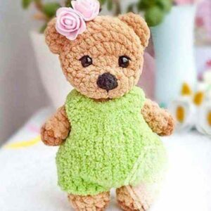 Receita de amigurumi em PDF - Urso fofo de Pelúcia