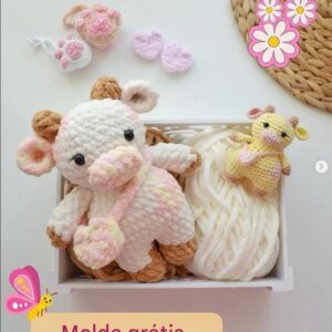 Receita de amigurumi gratuita - Vaquinha
