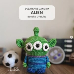 Receita de amigurumi gratuita - Alien
