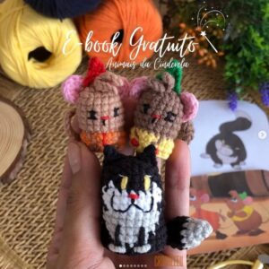 Receita de amigurumi gratuita - Animais da Cinderela
