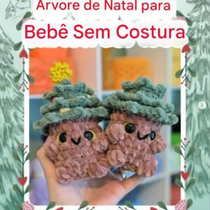 Receita de amigurumi gratuita - Árvore de Natal Bebê