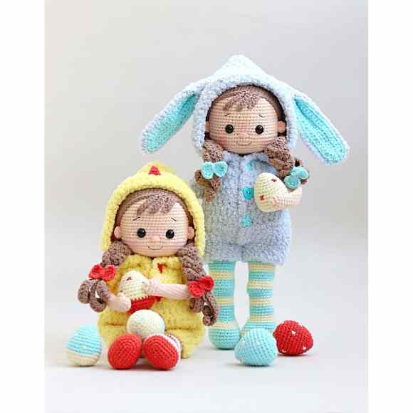 Receita de amigurumi em PDF - Baby Sophie