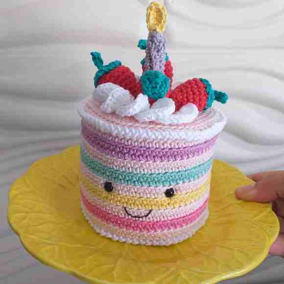 Receita de amigurumi Gratuita - Bolo de Amigurumi