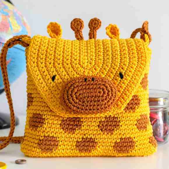 Receita de amigurumi em PDF - Bolsa Girafa