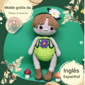 Receita de amigurumi gratuita - Boneca
