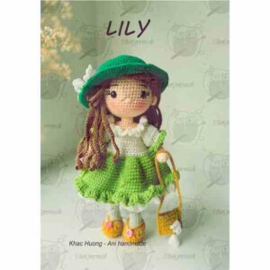 Receita de amigurumi em PDF - Boneca Lily
