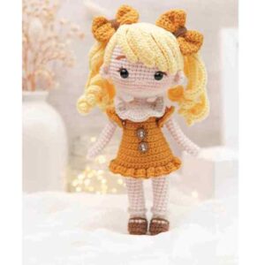 Receita de amigurumi em PDF - Boneca Cachinhos Dourados