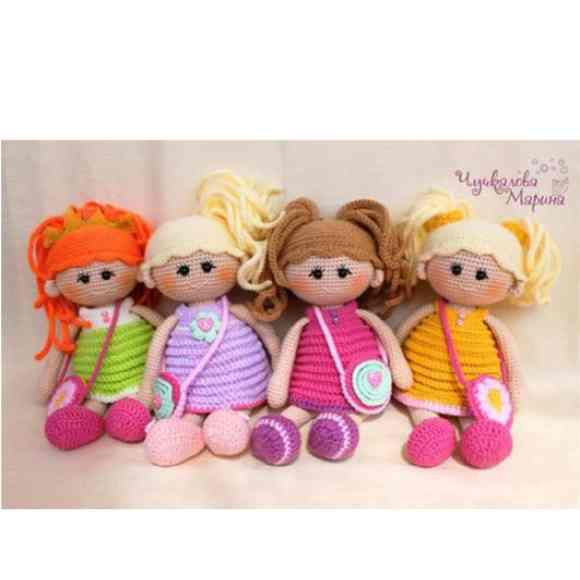 Receita de amigurumi em PDF - Boneca Pamposhka