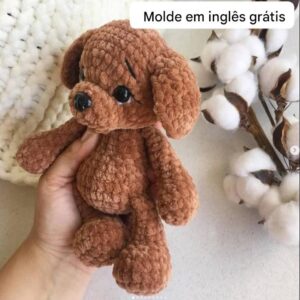 Receita de amigurumi gratuita - Cachorrinho de Pelúcia