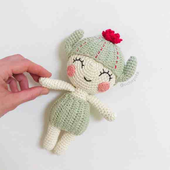 Receita de amigurumi em PDF - Cacto Saguaro