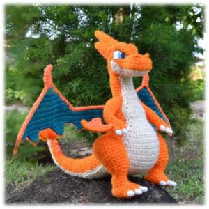 Receita de amigurumi em PDF - Charizardy