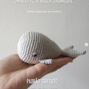 Receita de amigurumi gratuita - Charlote a Baleia