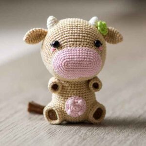 Receita de amigurumi em PDF - Cow Mia