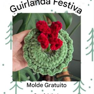 Receita de amigurumi gratuita - Guirlanda de natal