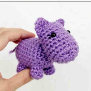 Receita de amigurumi em PDF - Hipopótamo