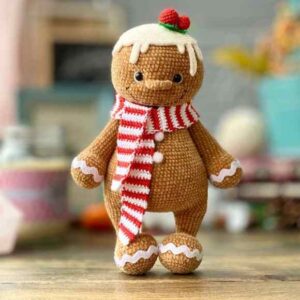 Receita de amigurumi em PDF - Homem de Gengibre
