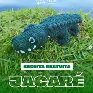 Receita de amigurumi gratuita - Jacaré