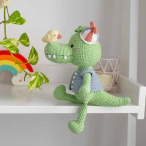 Receita de amigurumi em PDF - Jack o Jacaré