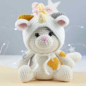Receita de amigurumi em PDF - Gata Kiara