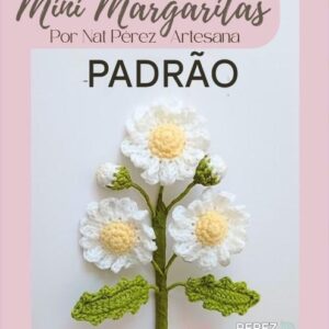 Receita de amigurumi gratuita - Mini Margaridas